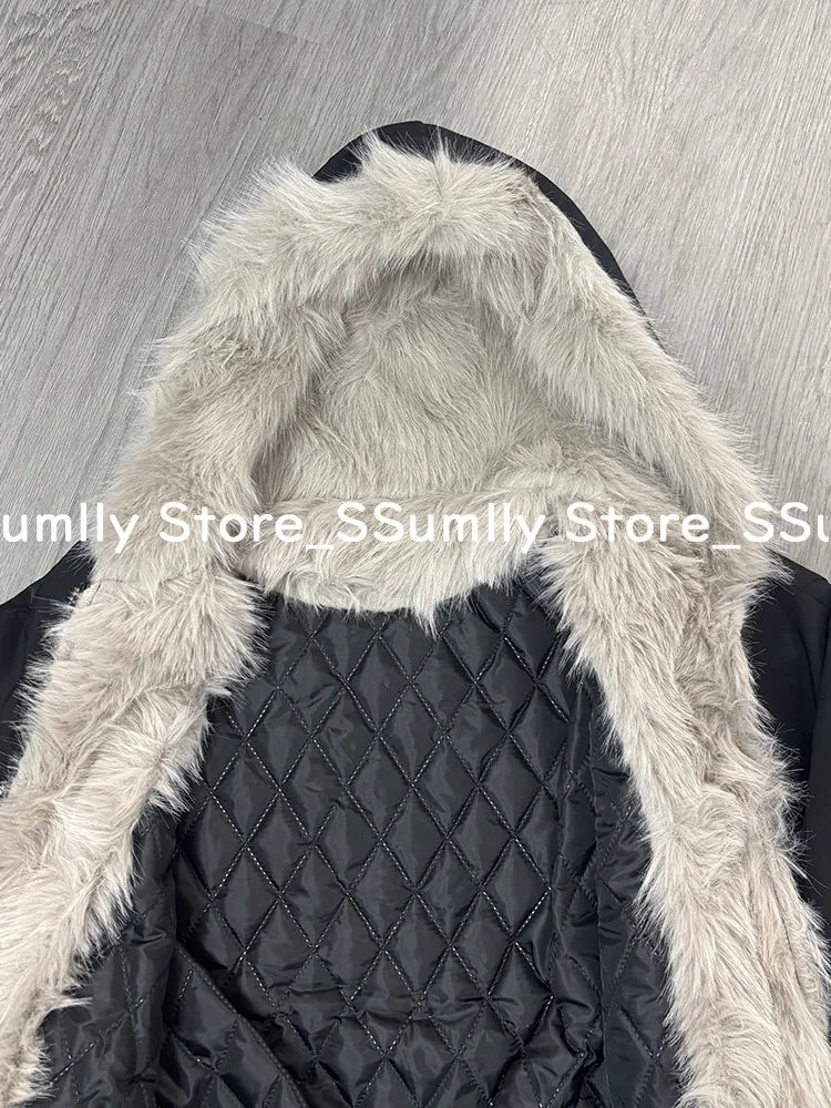 Miss Tough Faux Fur Hooded Winter Parka for Women