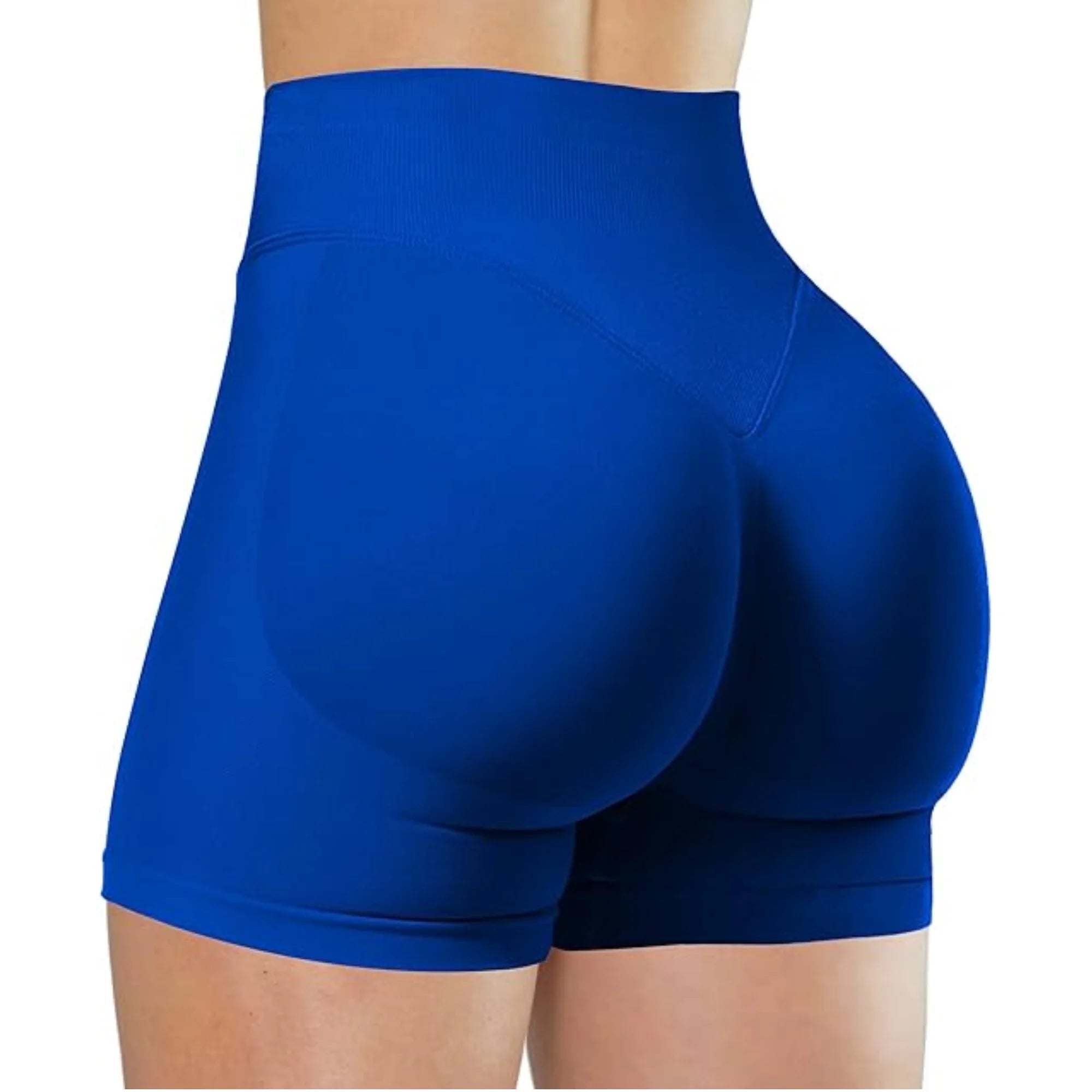 MEHEOL High-Waisted Yoga Shorts for Women – Slim Fit Sporty Fitness & Running Shorts