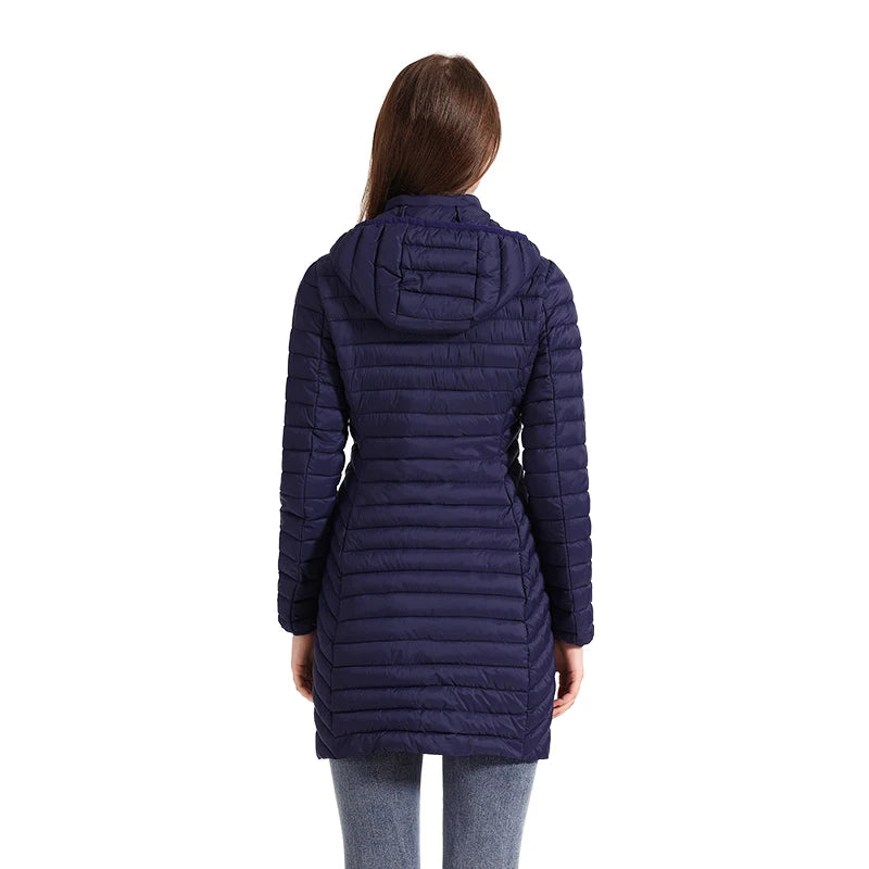 SANTELON Ultralight Winter Parka – Detachable Hood & Warm Padded Coat