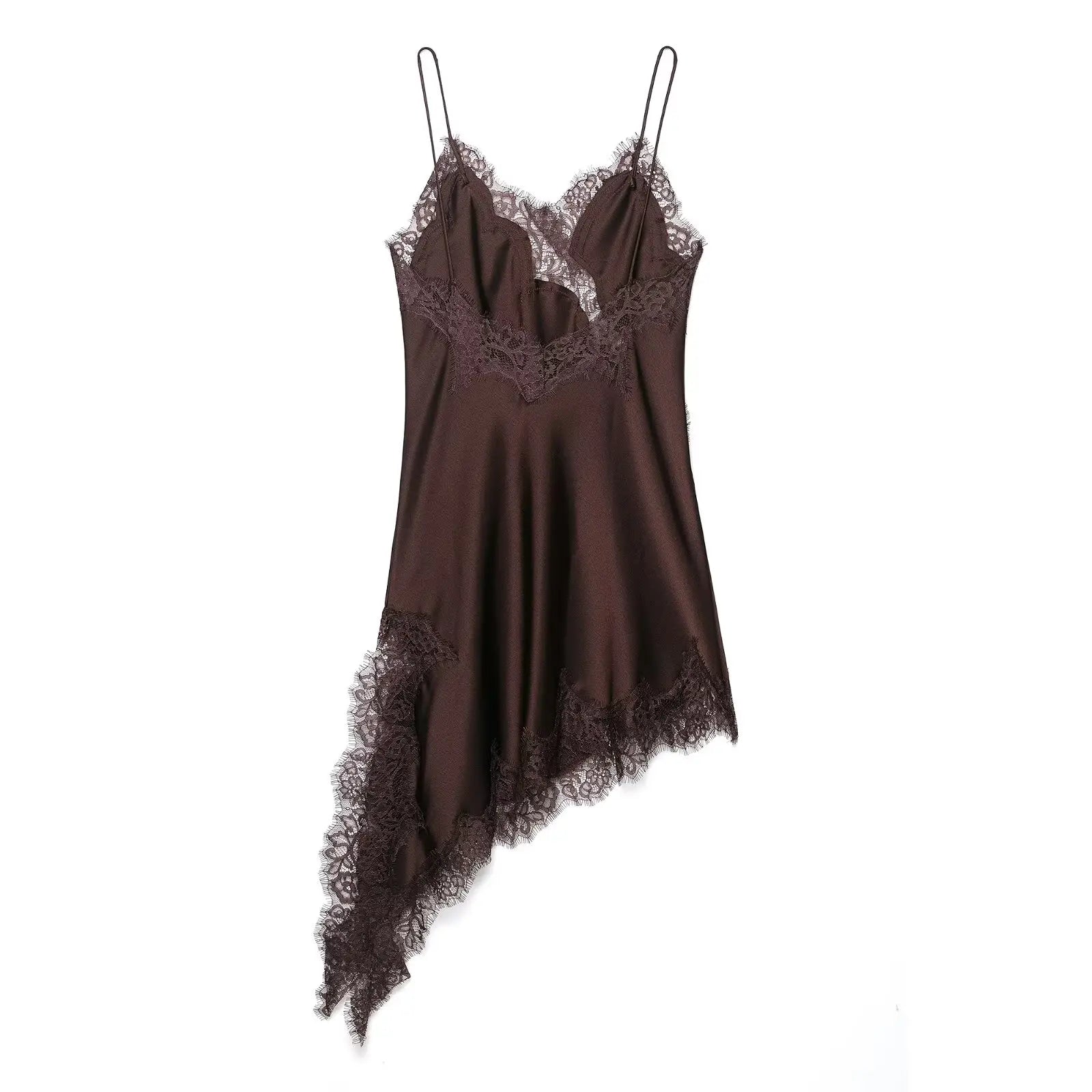 TF·MLN Asymmetrical Mini Spaghetti Strap Dress