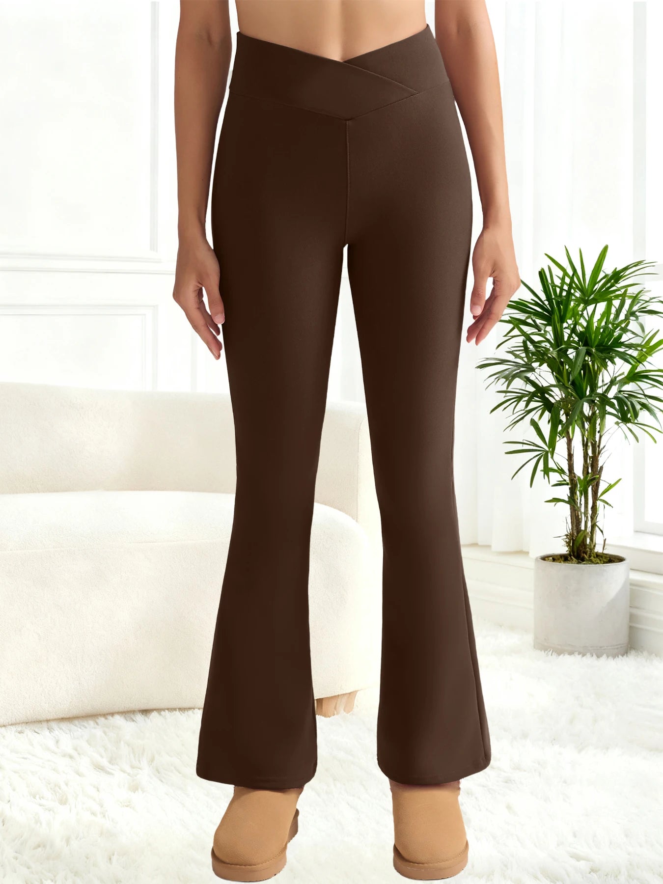 NoEnName Fleece-Lined High-Waist Winter Leggings