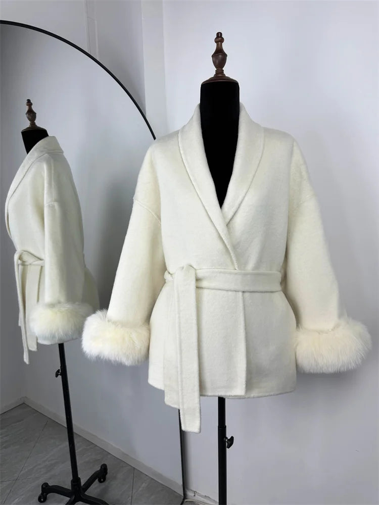 Loose Cardigan Wool Coat