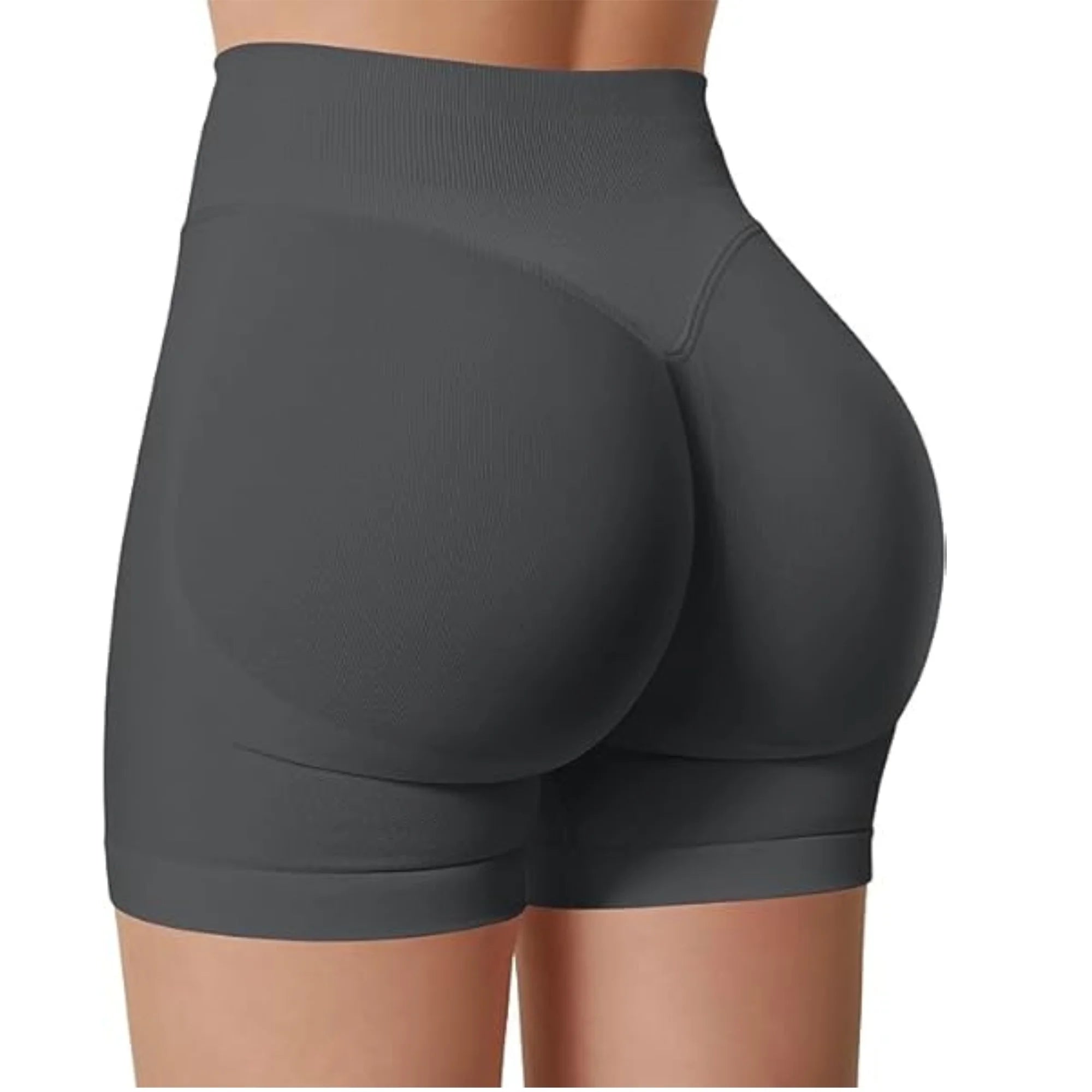 MEHEOL High-Waisted Yoga Shorts for Women – Slim Fit Sporty Fitness & Running Shorts
