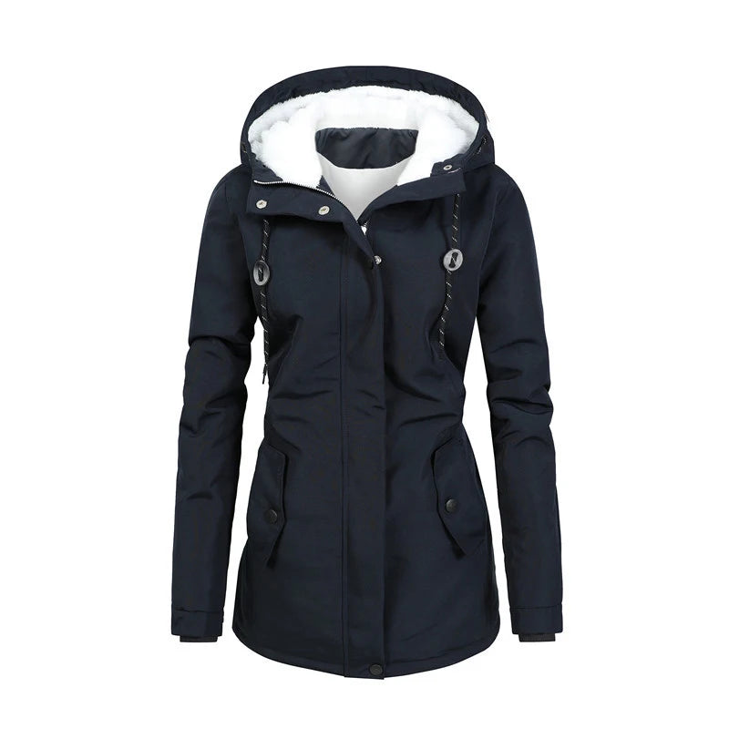 ArcticTrail Long Hooded Fleece-Lined Winter Parka for Women