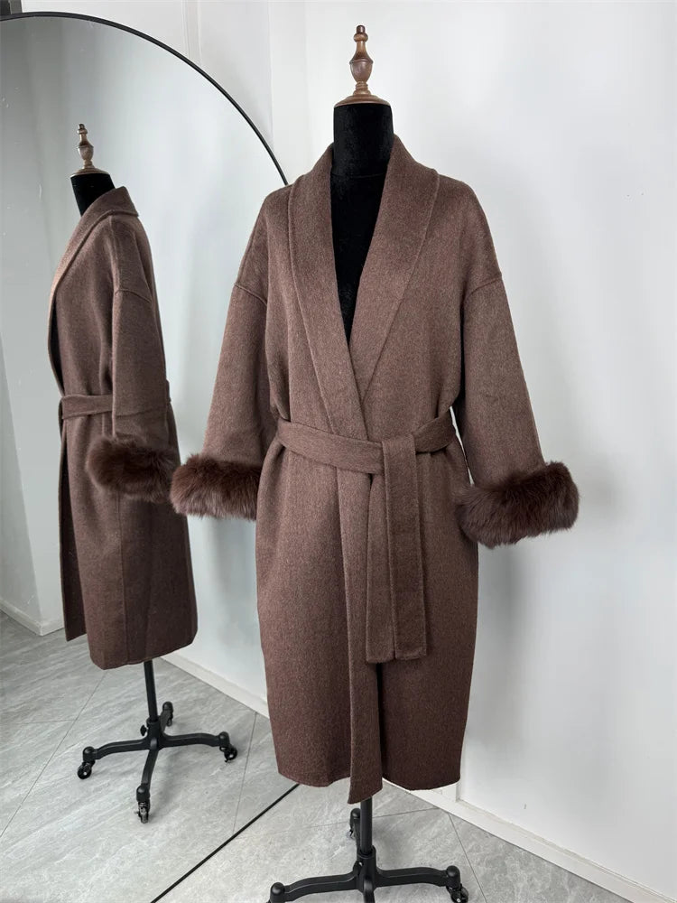 Loose Cardigan Wool Coat