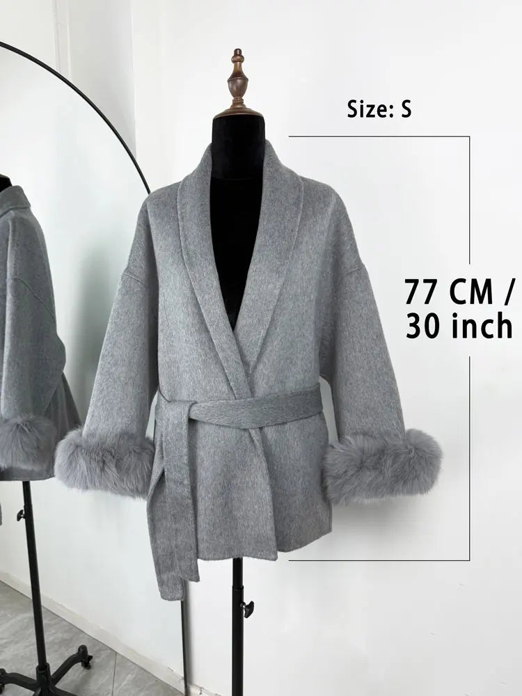 Loose Cardigan Wool Coat