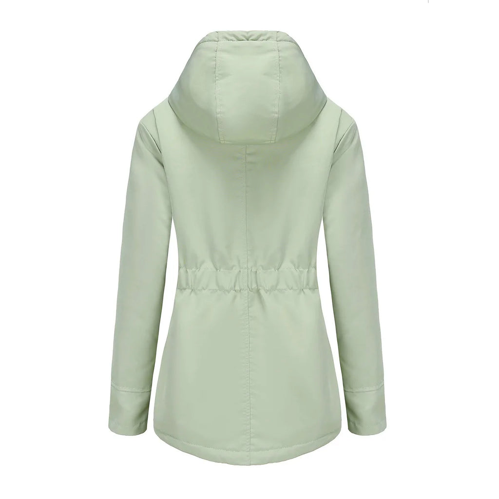 KIDCRKJ Lamb Wool Lined Hooded Winter Parka