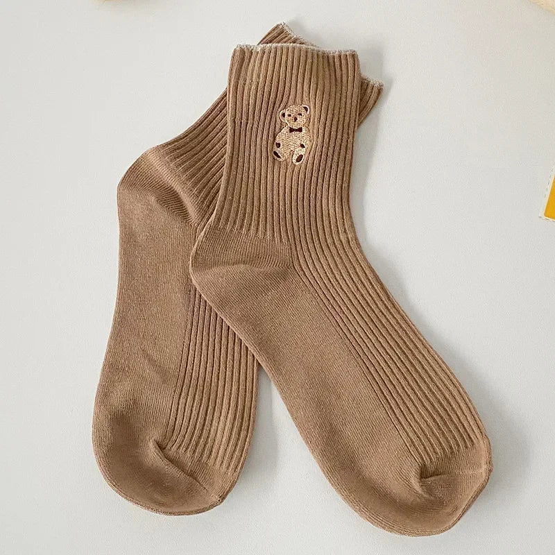 Cute Bear Cotton Socks