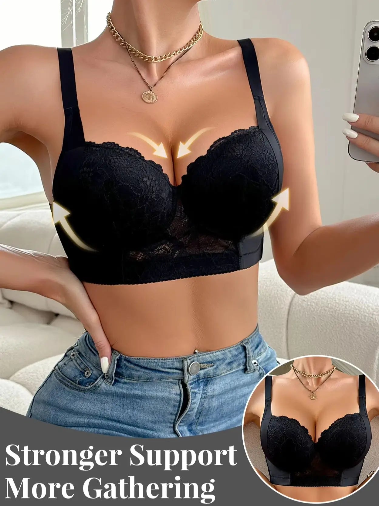 Sexy lace women's underwear with multiple color options push-up comfortable bra suitable for all seasons