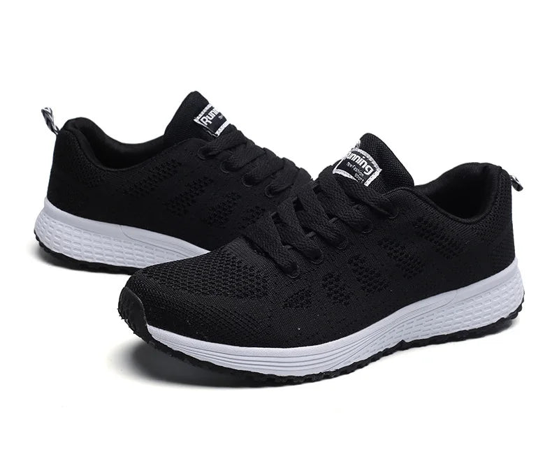 Women Casual Shoes Fashion Breathable Walking Mesh Flat Shoes Sneakers Women 2026 Gym Vulcanized Shoes White Female Footwear