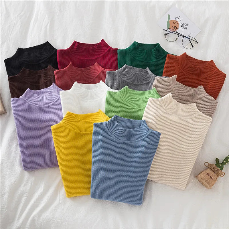 AOSSVIAO Slim Fit Turtleneck Autumn/Winter Sweater