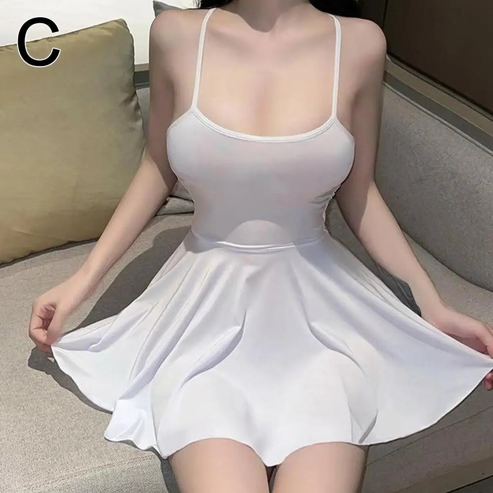 Sexy Pleated Micro Mini Dress for Women – Backless Nightclub & Party Outfit