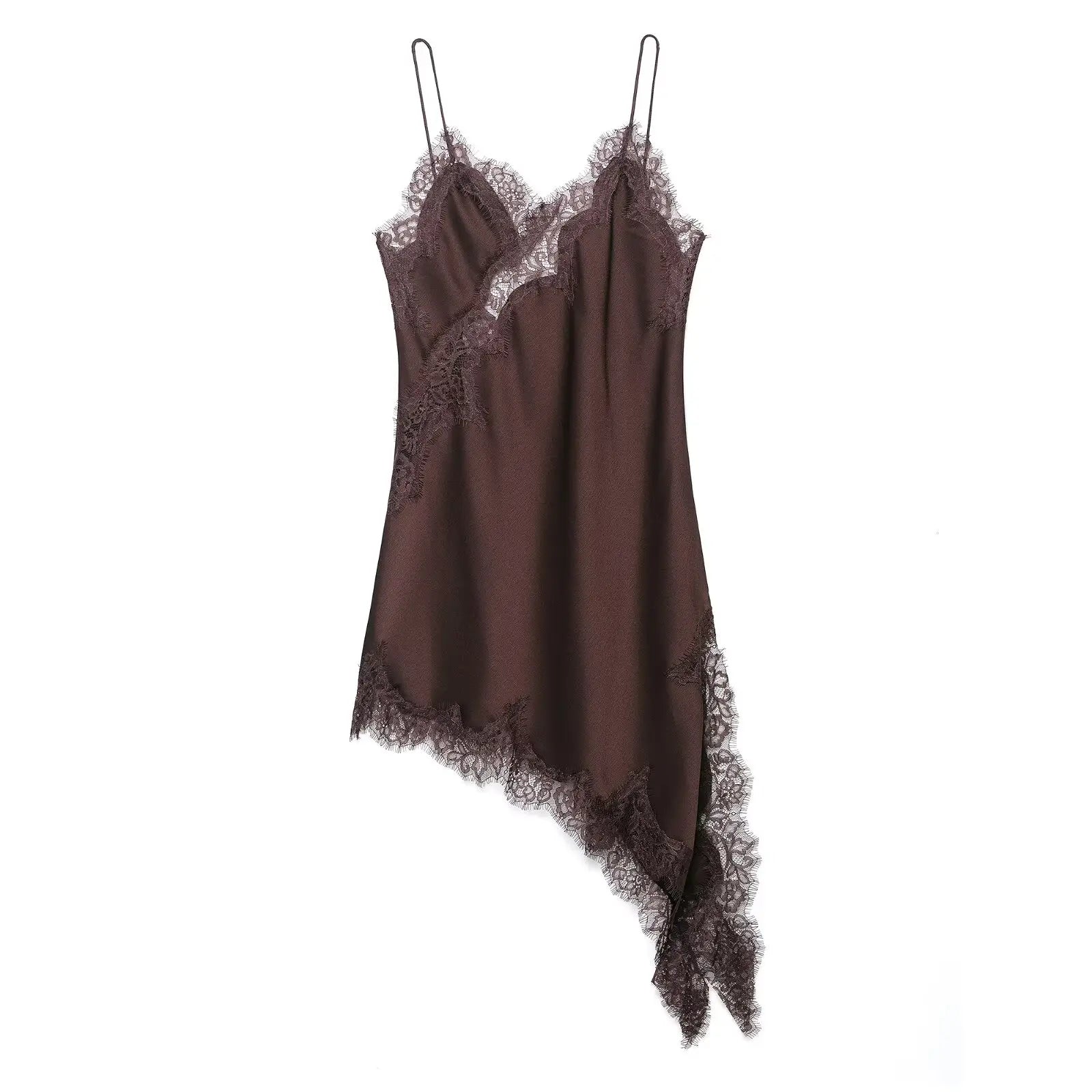 TF·MLN Asymmetrical Mini Spaghetti Strap Dress