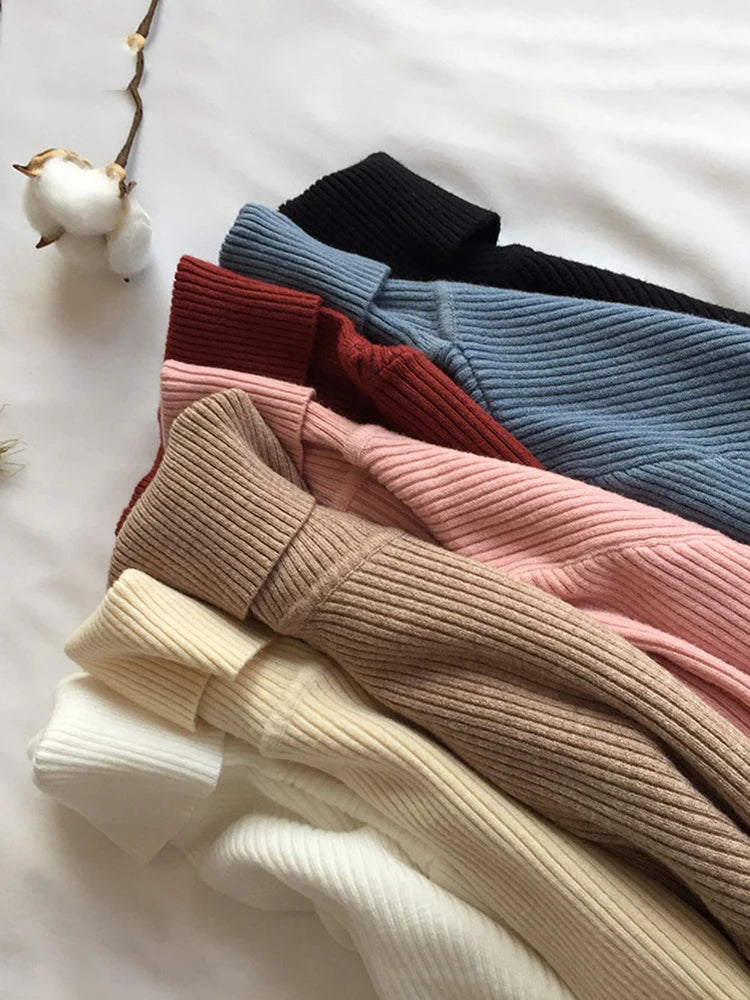 AOSSVIAO SlimFit Turtleneck Knit Sweater