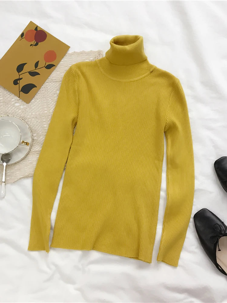 AOSSVIAO SlimFit Turtleneck Knit Sweater