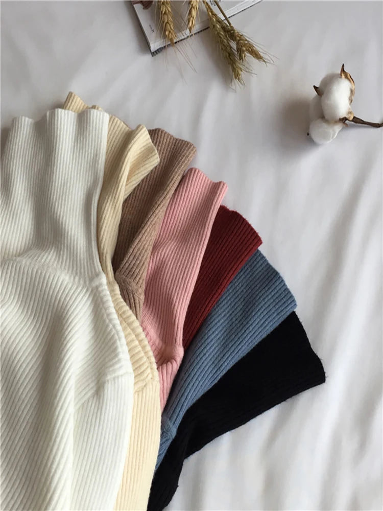 AOSSVIAO SlimFit Turtleneck Knit Sweater