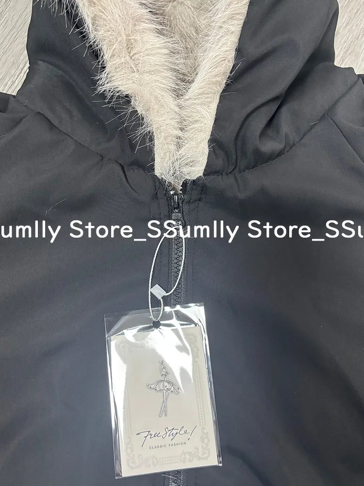 Miss Tough Faux Fur Hooded Winter Parka for Women